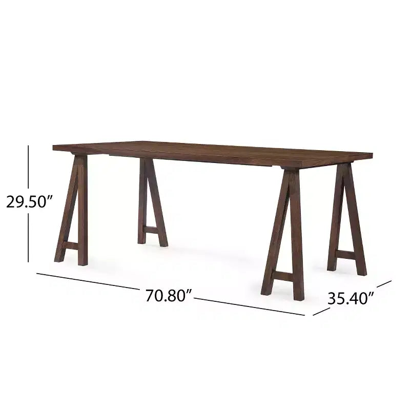 Ensemble de salle à manger 7 pièces en bois d'hévéa style rustique Ansley de Christopher Knight Home
