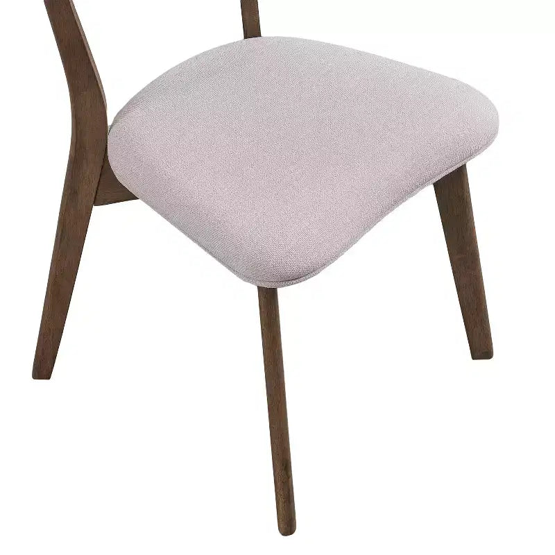 Ensemble de salle à manger rembourré Christopher Knight Home Walton 7 pièces en bois d'hévéa de style milieu de siècle