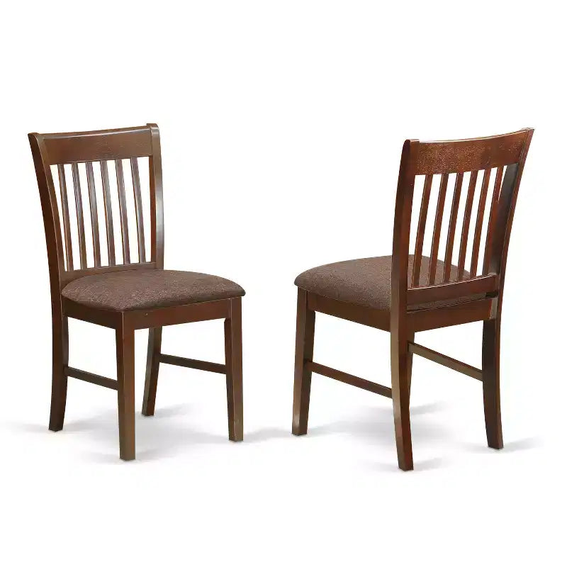 Ensemble table de salle à manger avec rallonge et chaises HomeStock Acajou
