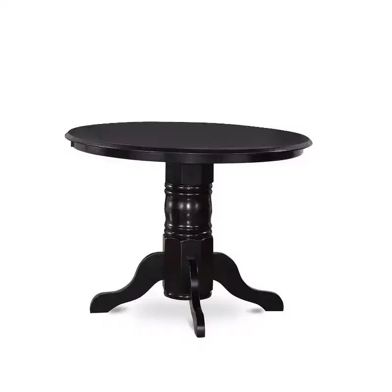 HomeStock Table et Chaises Rondes de Cuisine - Lin Blanc Style Moderne SHGR5-WHI-W