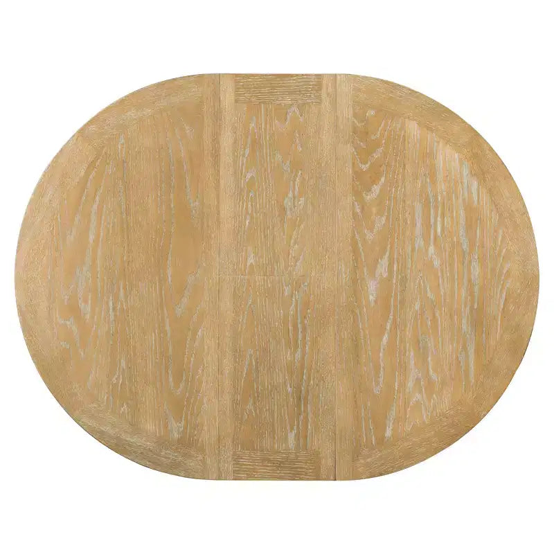 Ensemble de salle à manger extensible pour 4 personnes, table ronde en bois avec 4 chaises rembourrées pour la cuisine