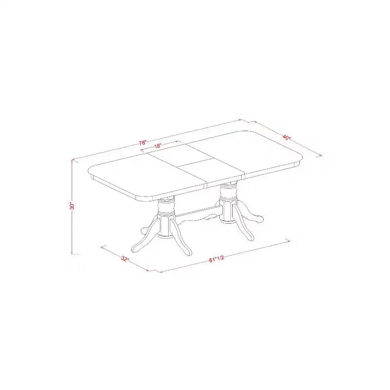Ensemble de salle à manger bohème - Table et chaises pour cuisine ou salle à manger - Style ferme moderne