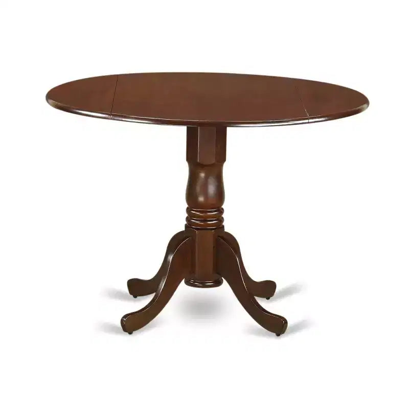 Ensemble de salle à manger bohème 5 pièces, table ronde de 42 po avec abattants et 4 chaises en lin crème.