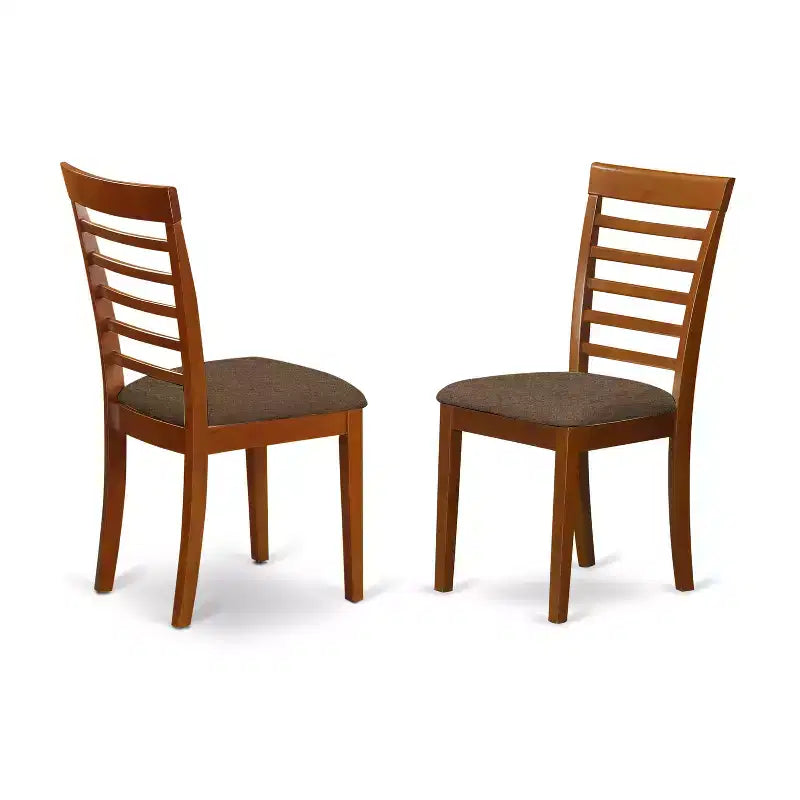 Ensemble de salle à manger rustique - Petite table et chaises de salle à manger - Ensemble table de cuisine pour 4 personnes - Marron selle