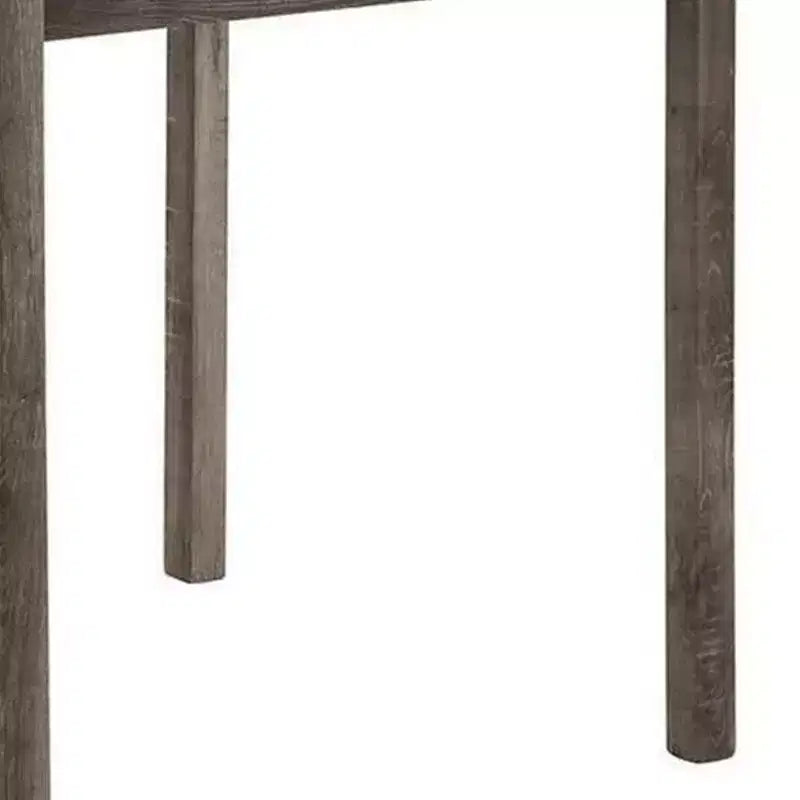 Ensemble de table de hauteur comptoir 5 pièces Royal Hampton avec 4 tabourets, tissu beige, bois gris