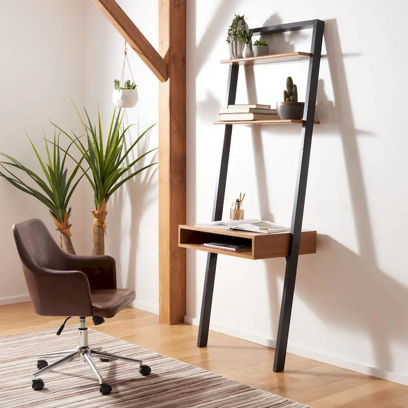 SAFAVIEH Oleta 2-Shelf Leaning Desk