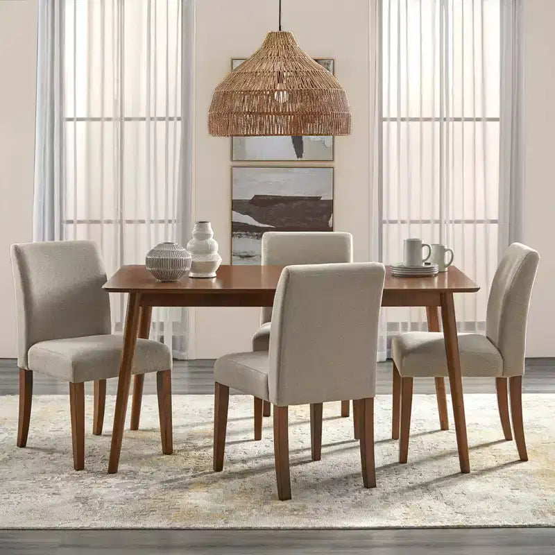 Ensemble de salle à manger rectangulaire 5 pièces Estelle - Buylateral