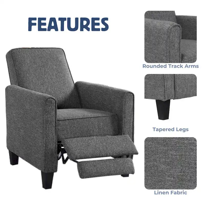 Haynes Traditional Fabric Welted Padded Recliner Chair