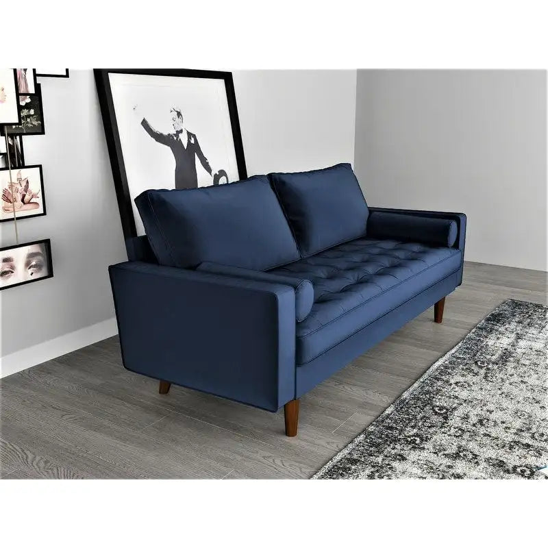 Canapé en velours de style Mid-century