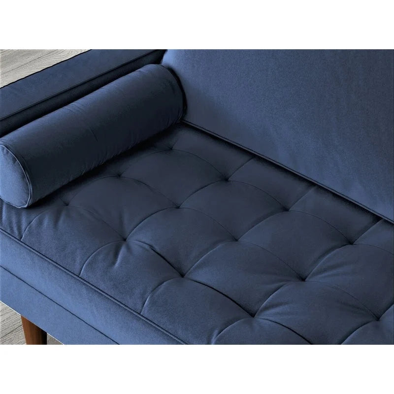Canapé en velours de style Mid-century