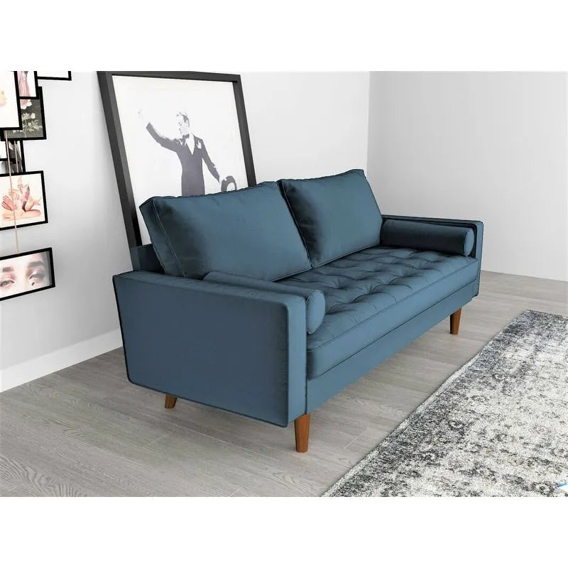 Canapé en velours de style Mid-century