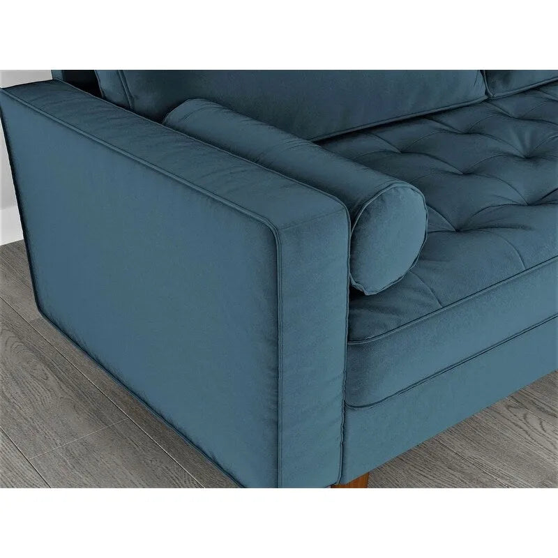 Canapé en velours de style Mid-century