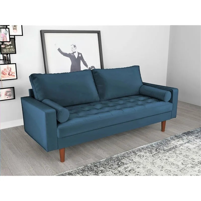 Canapé en velours de style Mid-century
