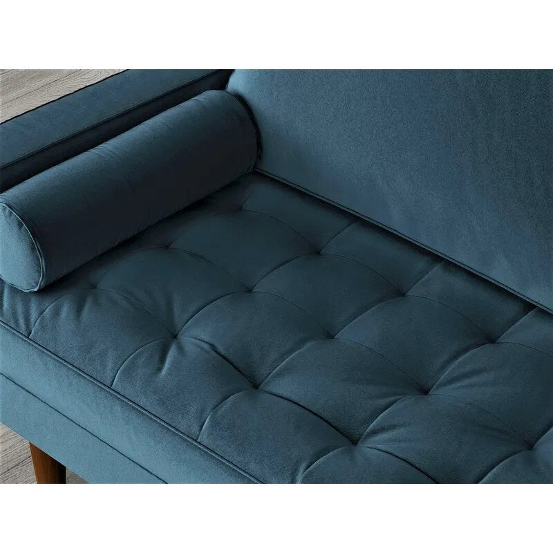Canapé en velours de style Mid-century
