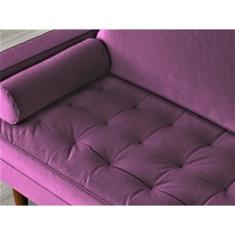 Canapé en velours de style Mid-century