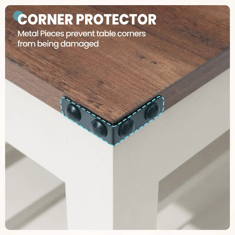Living Room Coffee Table with Storage Shelf, Sofa Center Table - 40.16 W x 22.05 D x 18.11 H