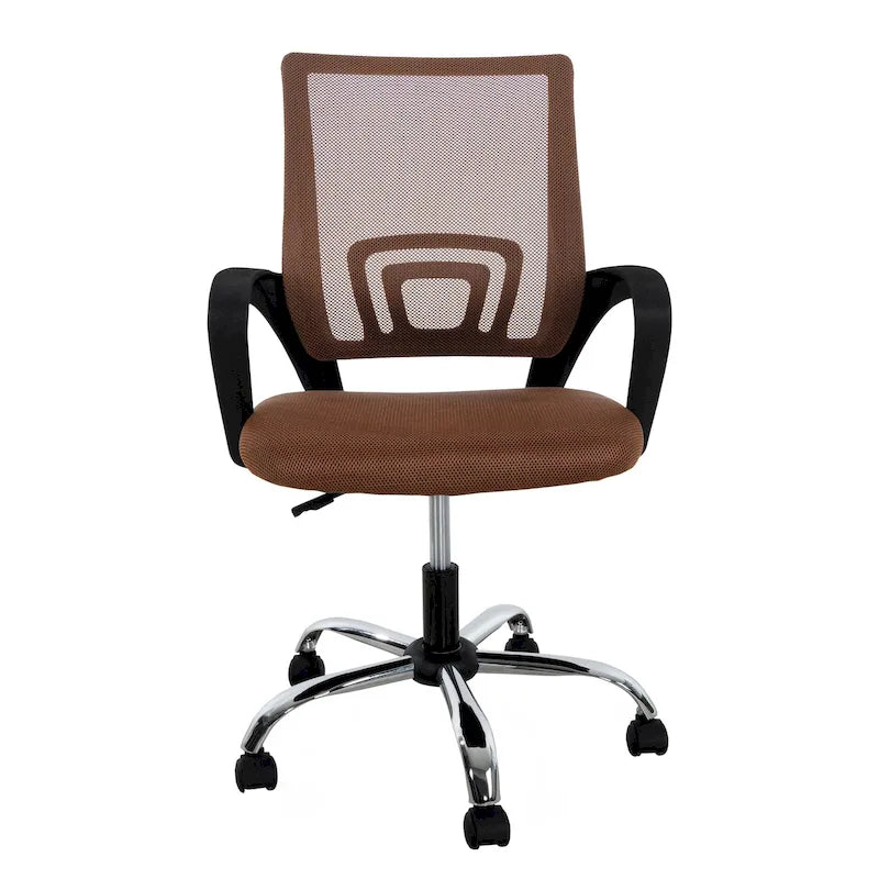 Chaise de bureau ergonomique en maille respirante Conception réglable avec support lombaire et mobilité améliorée avec roues pivotantes à 360°