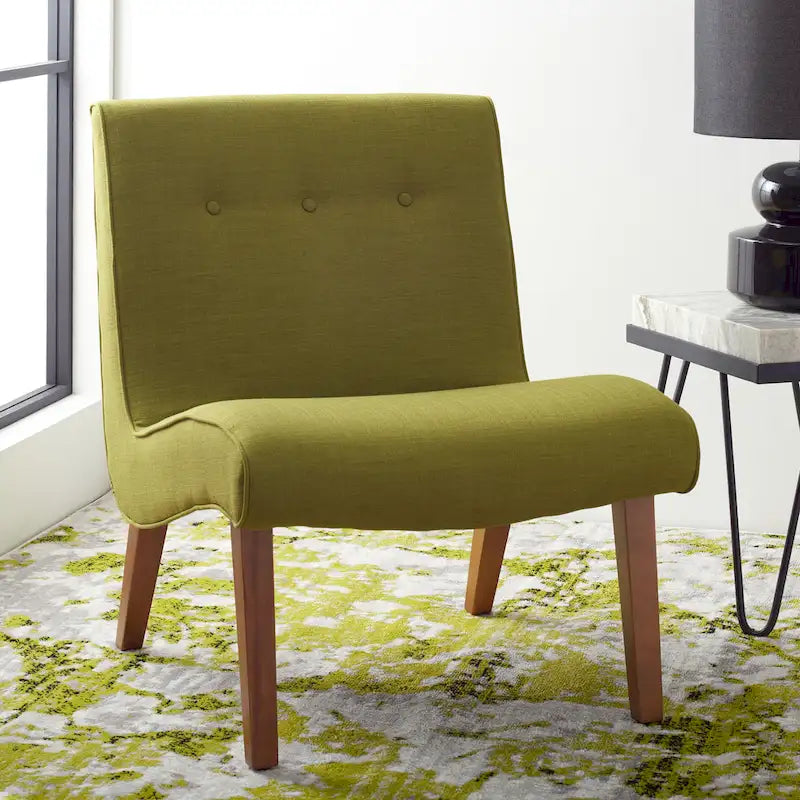 Sibille Mid-Century Forest Green Chair - 25.2 x 29.9 x 30.7 - 25Wx30Dx31H
