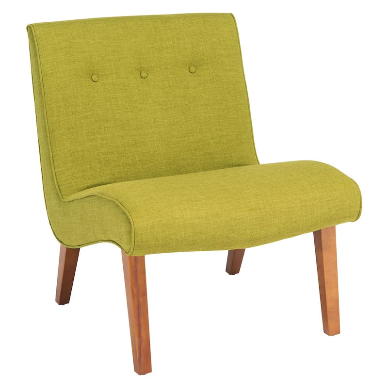 Sibille Mid-Century Forest Green Chair - 25.2 x 29.9 x 30.7 - 25Wx30Dx31H