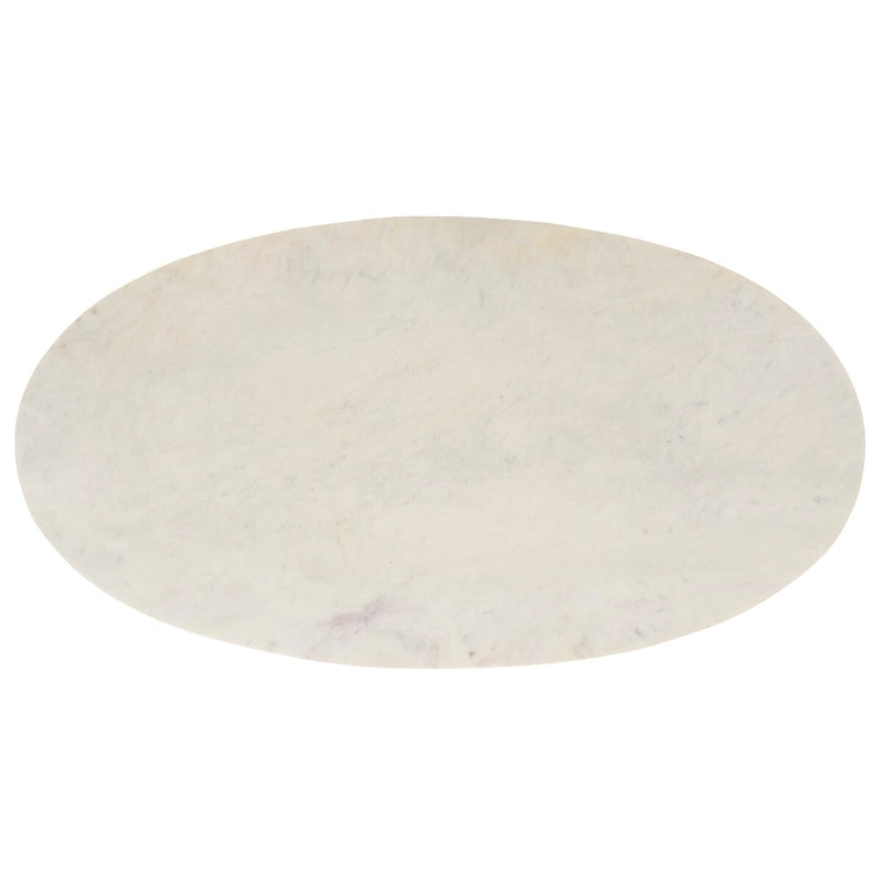 Table basse en marbre (entièrement assemblée) - 99 cm L x 53 cm P x 46 cm H - 99Lx53Px46H