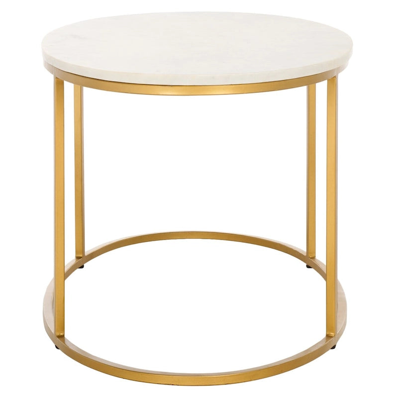Table basse en marbre (entièrement assemblée) - 99 cm L x 53 cm P x 46 cm H - 99Lx53Px46H