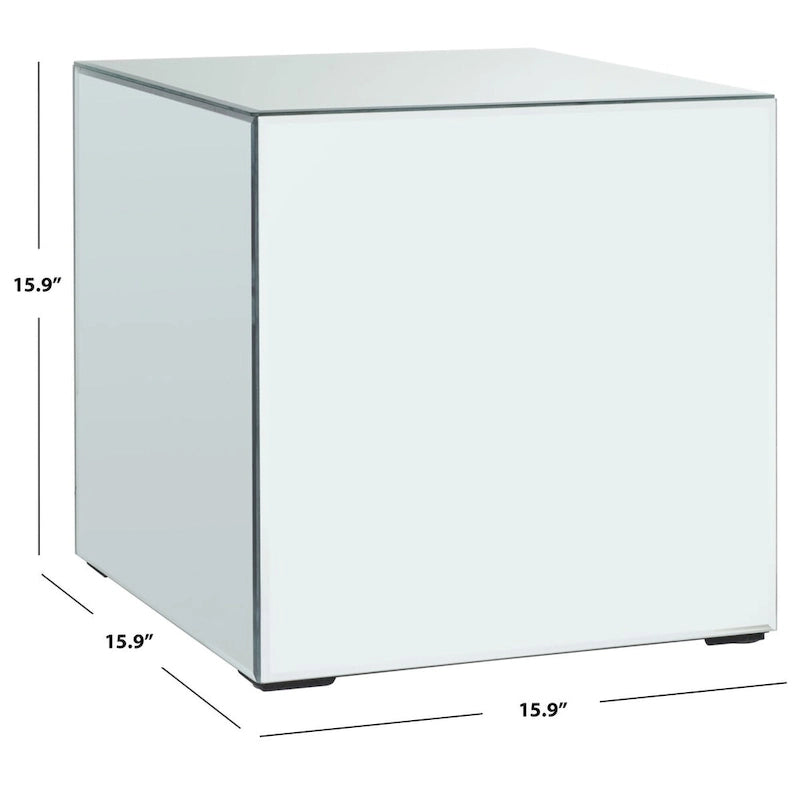Table d'appoint avec miroirs - 16 L x 16 P x 16 H - 16Lx16Px16H