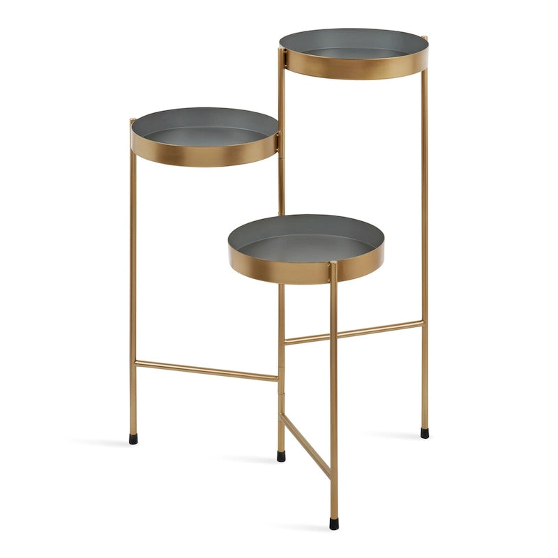Support à plantes moderne à 3 niveaux Metal – 16x21x30
