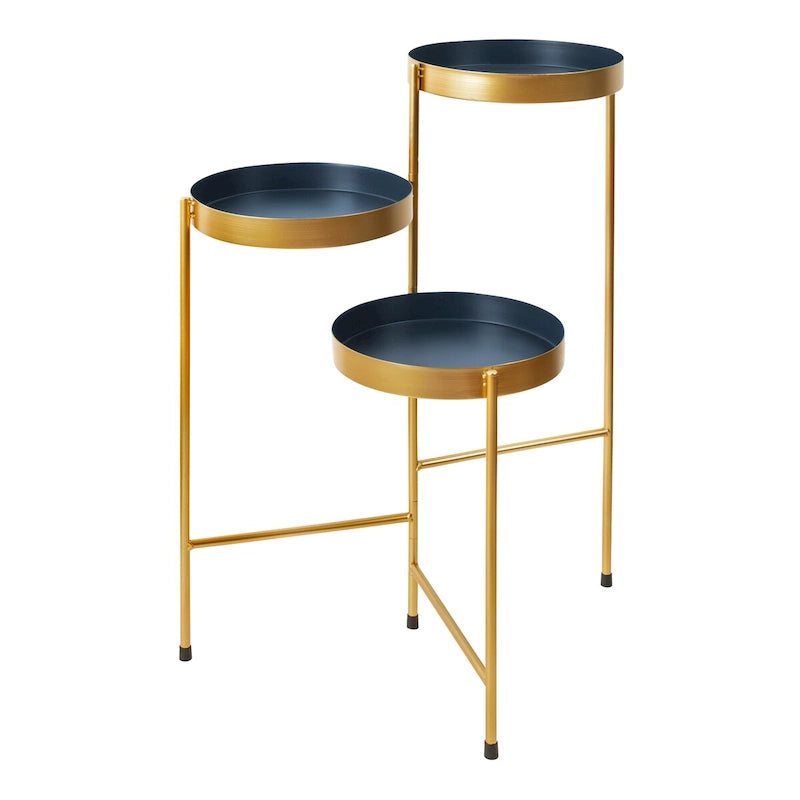 Support à plantes moderne à 3 niveaux Metal – 16x21x30