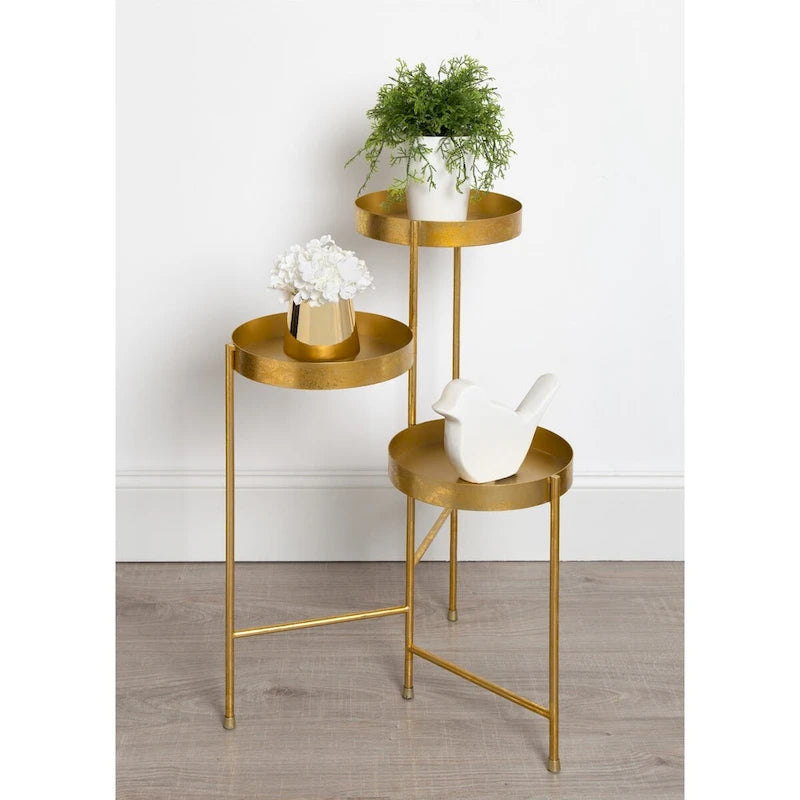 Support à plantes moderne à 3 niveaux Metal – 16x21x30