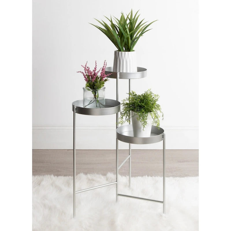 Support à plantes moderne à 3 niveaux Metal – 16x21x30