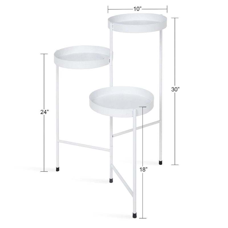 Support à plantes moderne à 3 niveaux Metal – 16x21x30